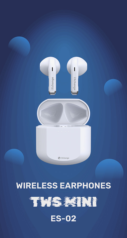 iXchange 17 a tws earphone with charging case and simple design